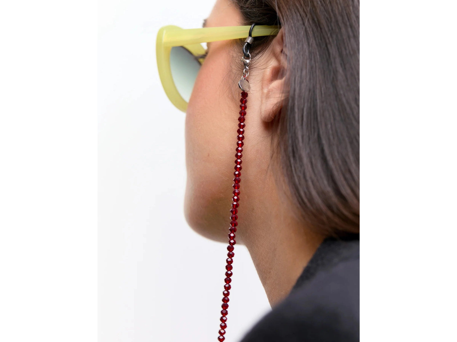 Burgundy Crystal Chain