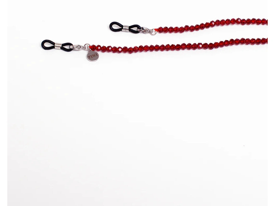 Burgundy Crystal Chain